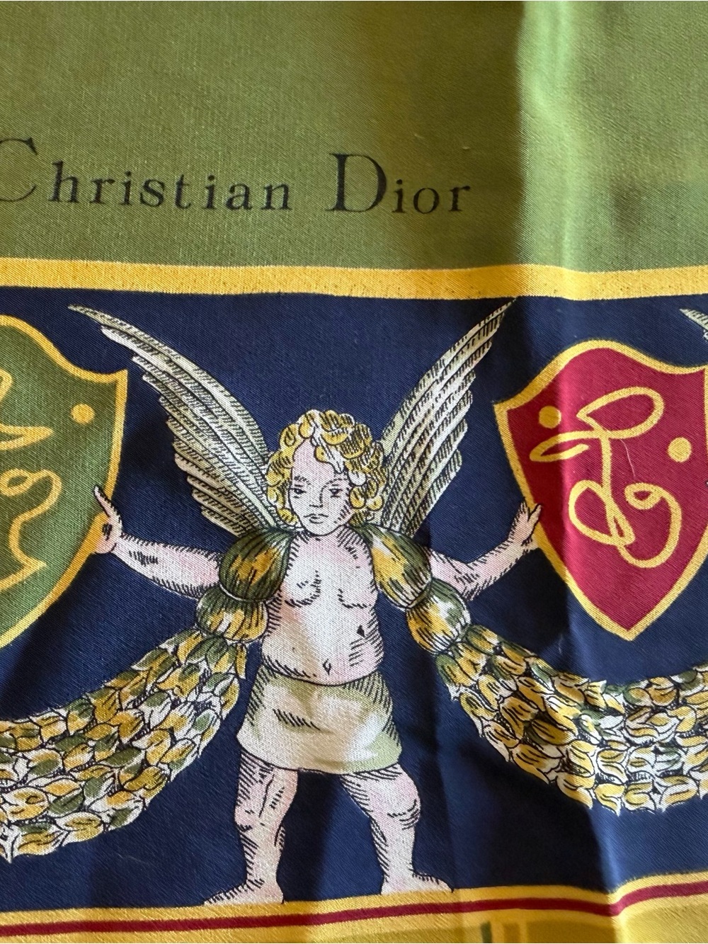 Dior- Vintage EUC- Silk Scarf- Measuring 55x55